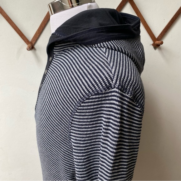 Michael Kors Waffle Knit Striped Hoodie - Picture 3 of 14